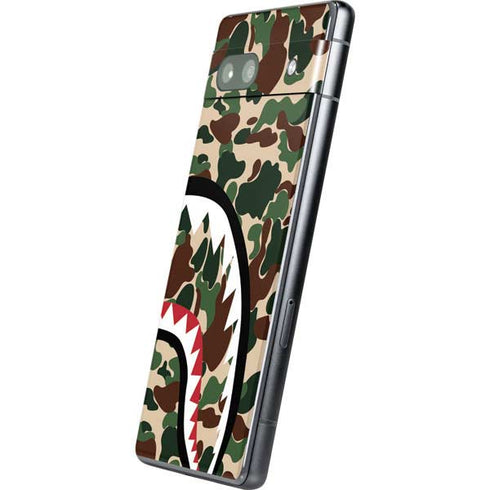 Shark Teeth Street Camo Google Pixel 7a Skin